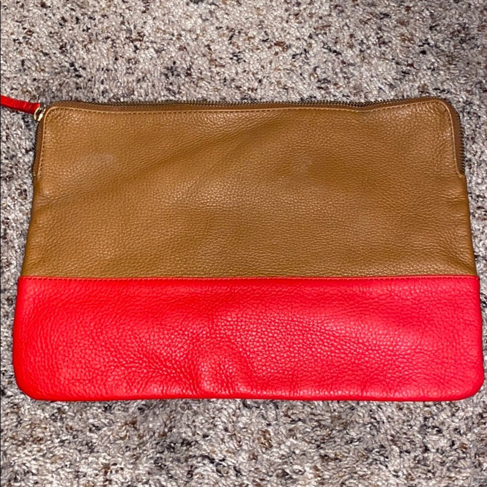 GAP 100% Cow Leather Clutch/iPad or laptop case